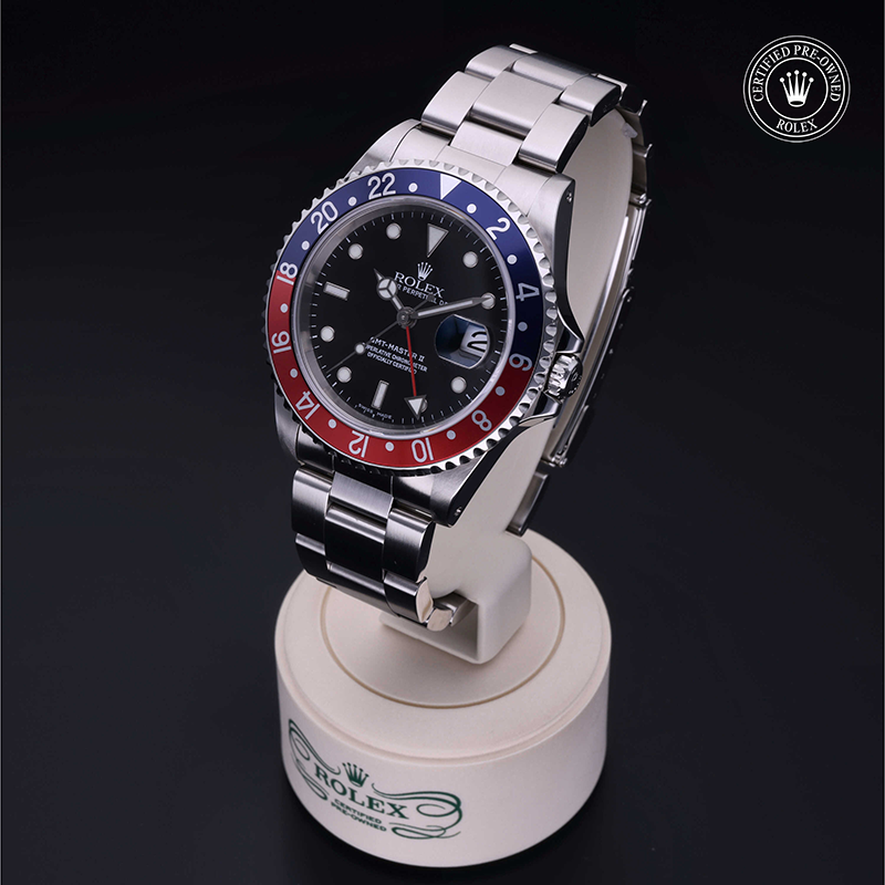 Rolex Certified Pre-Owned: Oyster Perpetual  GMT-Master II, 40 mm, in Acciaio, 2002, 16710BLRO | A. Dupanloup