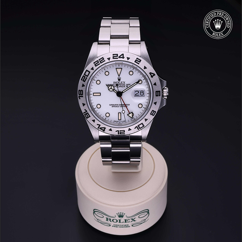 Rolex Certified Pre-Owned: Oyster Perpetual Explorer II, 40 mm, in Acciaio, 1987, 16550 | A. Dupanloup