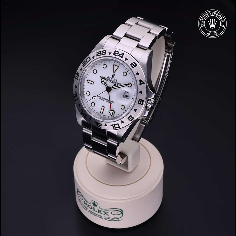 Rolex Certified Pre-Owned: Oyster Perpetual Explorer II, 40 mm, in Acciaio, 1987, 16550 | A. Dupanloup