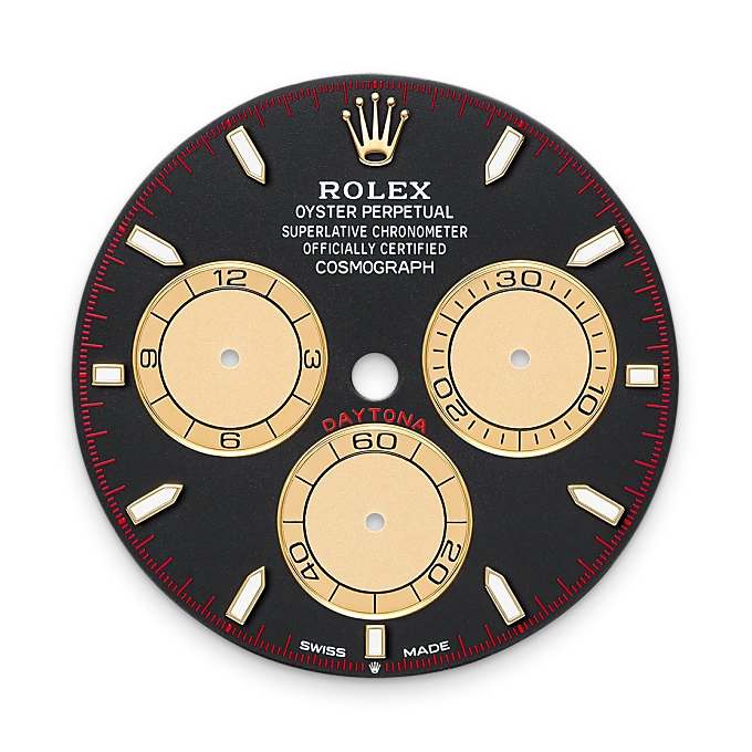 rolex M126508-0002   - Il quadrante nero intenso e color champagne