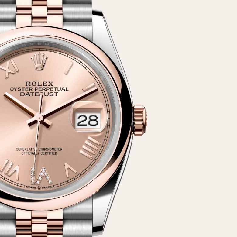 rolex M126201-0049   - Il quadrante color rosé