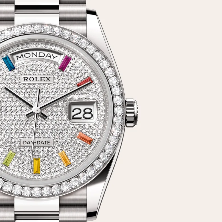 rolex M128349RBR-0081   - Il quadrante con pavé di diamanti